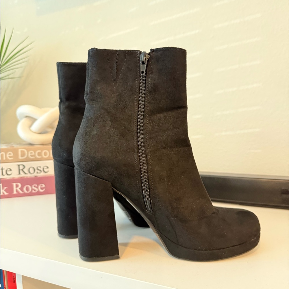 Black Suede Ankle Boots